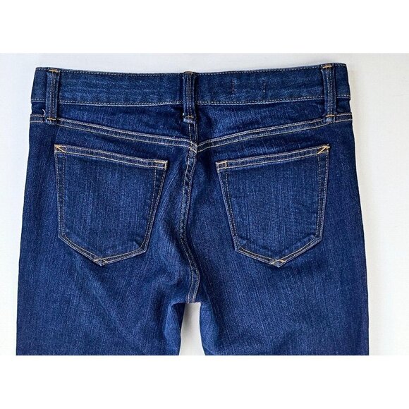 Gap 1969 28X28 Womens Real Straight Dark Wash Blue Denim 5 Pocket Jeans Size 28S - Picture 9 of 12